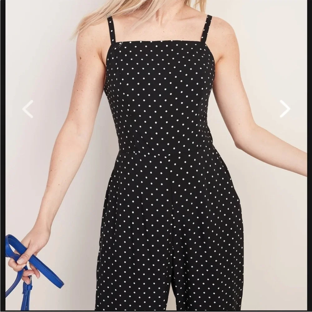 Polka dot square neck Jumpsuit - Picture 6 of 8